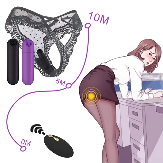 Remote-Control Wearable Mini Vibrator – Panty Bullet Egg for Clit & G‑Spot