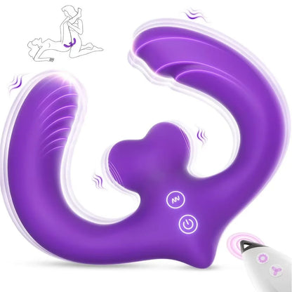 G-Spot Double-Ended Strapless Strap-On Vibrator – 7 Vibration Modes for Women & Couples