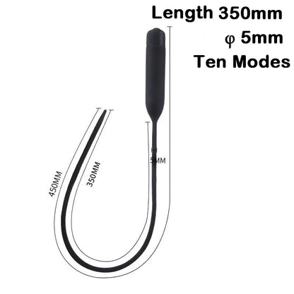 Electric Silicone Horse‑Eye Urethral Vibrator Stick – Urethral Dilator