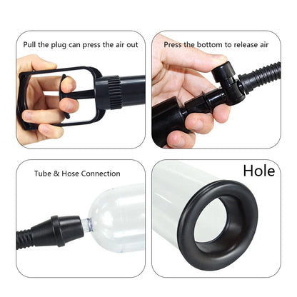 Adjustable Penis Vacuum Pump & Extender – Safe Suction Vacuum Ring Kit