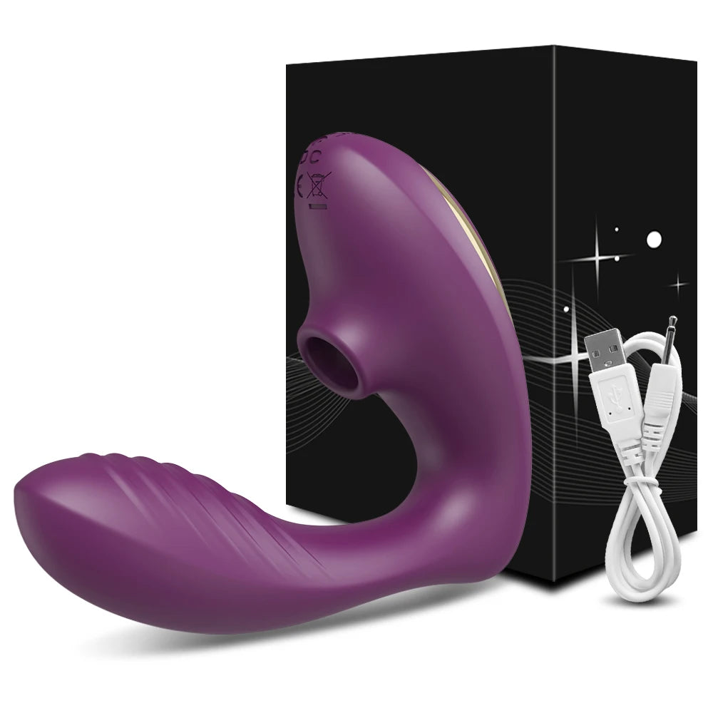Air-Suction Vibrator – Clit & Nipple Vacuum Stimulator with Vagina Suck