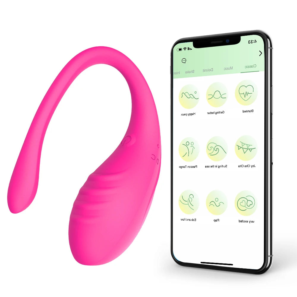 App-Controlled Wearable Vibrating Egg – 9-Speed G‑Spot & Anal Massager