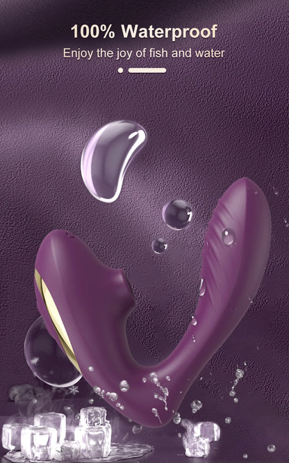 Air-Suction Vibrator – Clit & Nipple Vacuum Stimulator with Vagina Suck