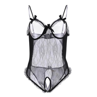 Erotic Lace Teddy Bodysuit – Push-Up Lingerie for Women