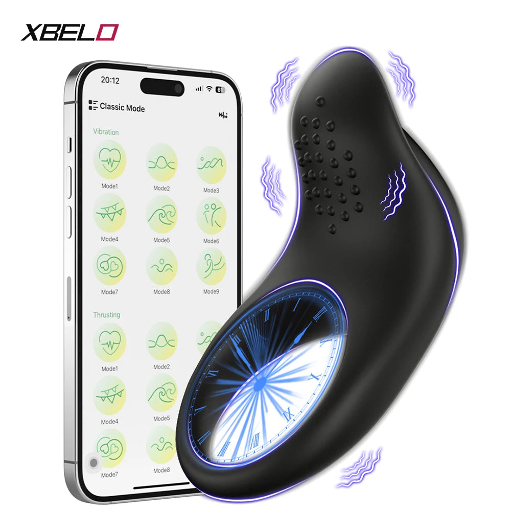 App-Control Vibrating Cock Ring – Ejaculation Delay & Remote Couples Play
