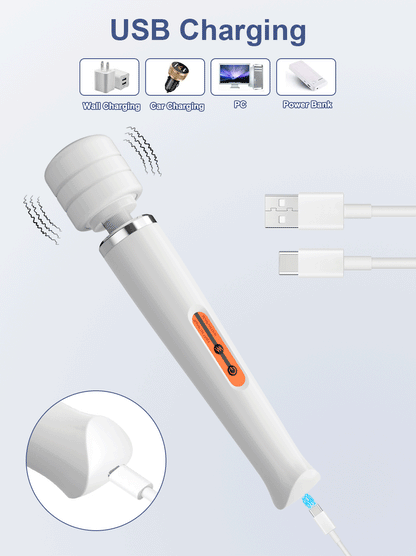 Big AV Power Wand – 20‑Mode Clit & G‑Spot Body Massager