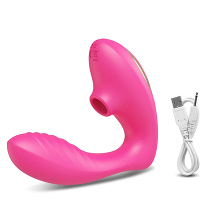 Air-Suction Vibrator – Clit & Nipple Vacuum Stimulator with Vagina Suck