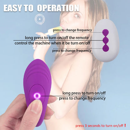 10-Mode Wearable Vibe – G-Spot & Clit Sucker with Remote Control
