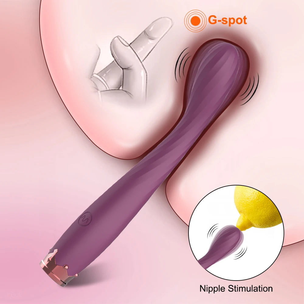 Beginner Clit & G‑Spot Vibrator – Slim External Penetration Stimulator