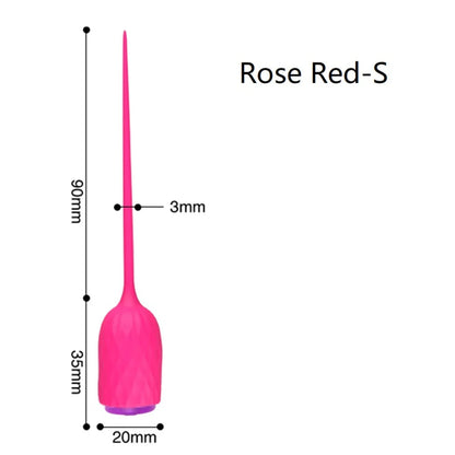 Electric Urethral Catheter Vibrator – Long Silicone Penis Plug for Prostate & Urethra Stimulation