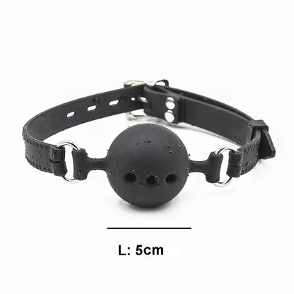 3‑Size Silicone Open‑Mouth Ball Gag – Adjustable Bondage Gag Set