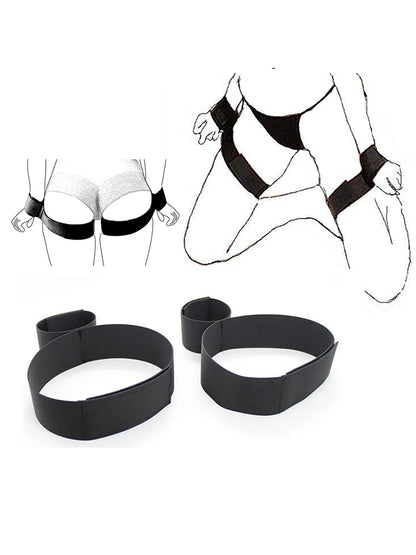 Complete Bondage Kit – Collar, Cuffs, Rope, Blindfold & Whip Set