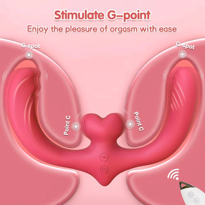 G-Spot Double-Ended Strapless Strap-On Vibrator – 7 Vibration Modes for Women & Couples