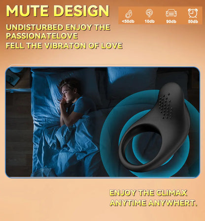 App-Control Vibrating Cock Ring – Ejaculation Delay & Remote Couples Play