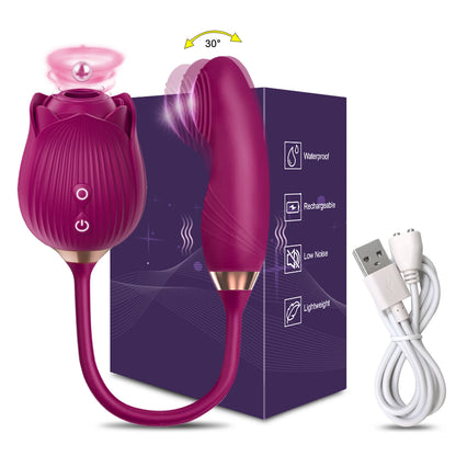 Pulse & Play Clit-Sucker Wiggle Vibrator – Suction + Finger-Style G‑Spot Tease
