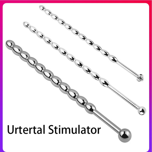 Stainless Steel Urethral Bead Plug Set – 6 mm & 8 mm Electro Shock Sounding Rod