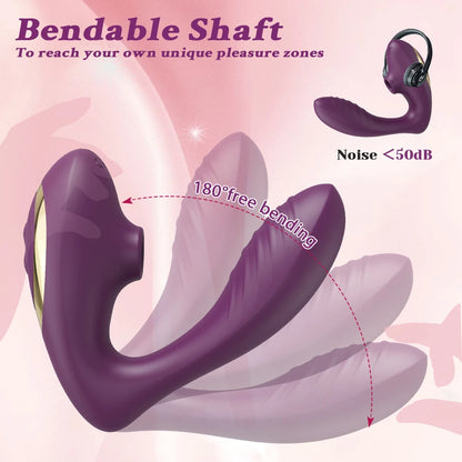 Air-Suction Vibrator – Clit & Nipple Vacuum Stimulator with Vagina Suck