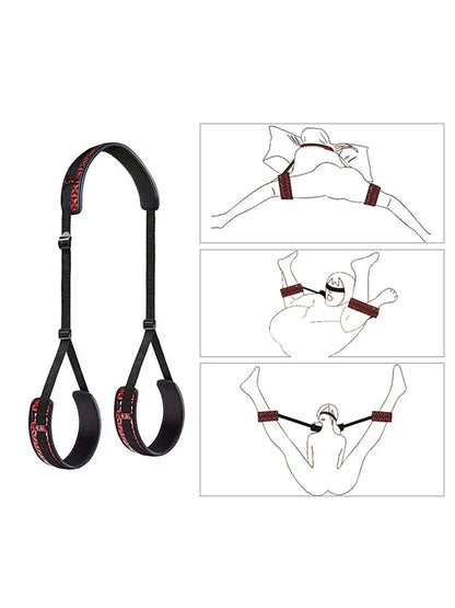 Complete Bondage Kit – Collar, Cuffs, Rope, Blindfold & Whip Set